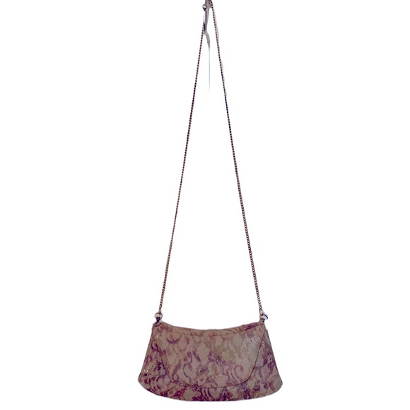 J.Renee handbag/clutch, 🔥$15 DEAL detachable chain, pink/beige/burgundy - Picture 3 of 6